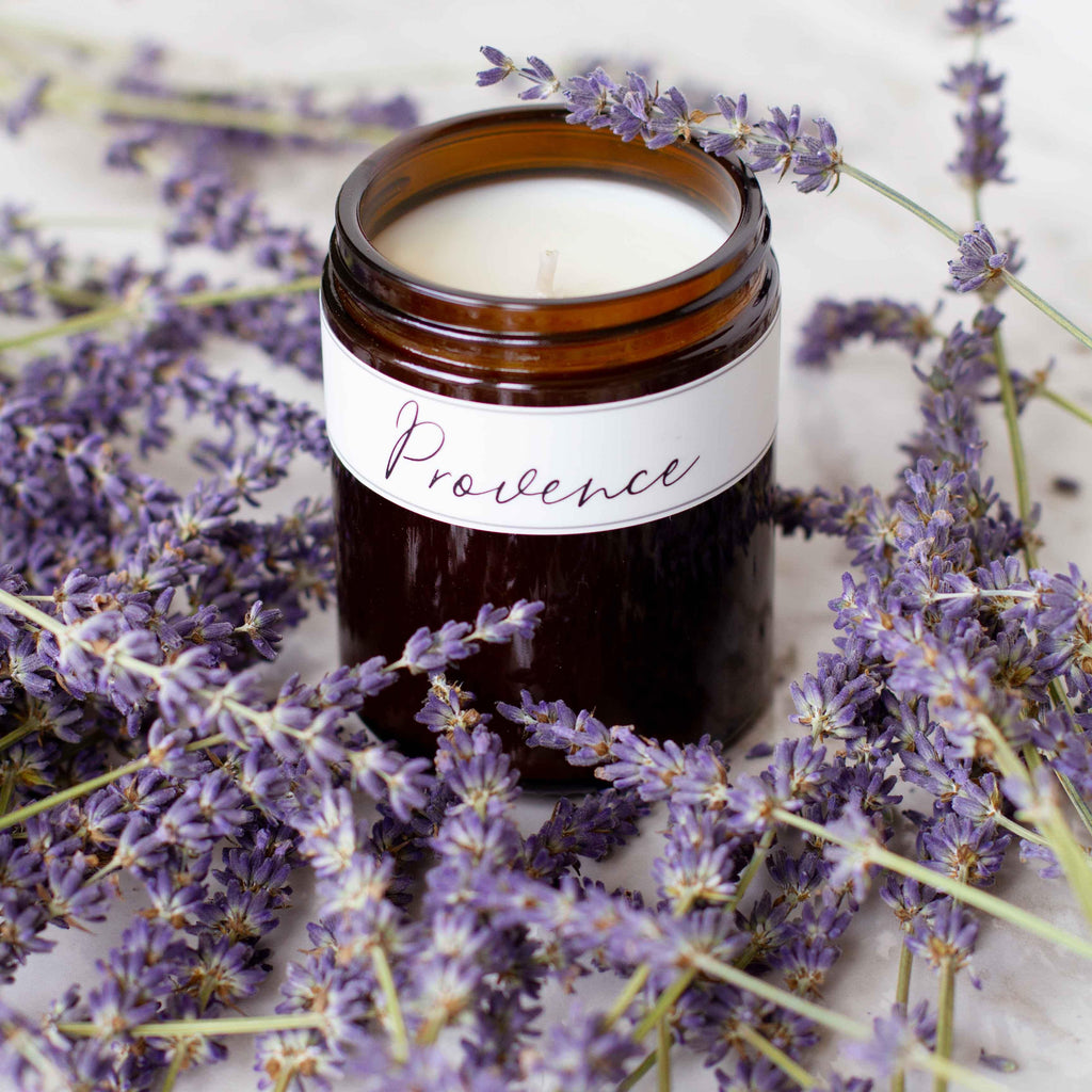 Containing a mixture of pure lavender essential oil and fragrance oil, this soothing and relaxing blend is reminiscent of a day at the spa. We all have a little Provence in us! Soothing, calming and beautifully presented in our apothecary amber jars with lids.