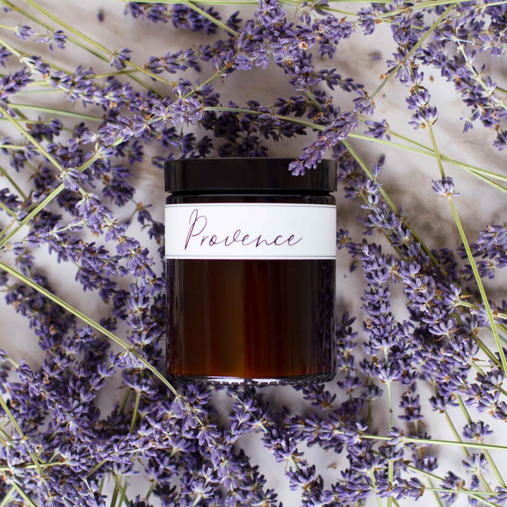 Containing a mixture of pure lavender essential oil and fragrance oil, this soothing and relaxing blend is reminiscent of a day at the spa. We all have a little Provence in us! Soothing, calming and beautifully presented in our apothecary amber jars with lids.