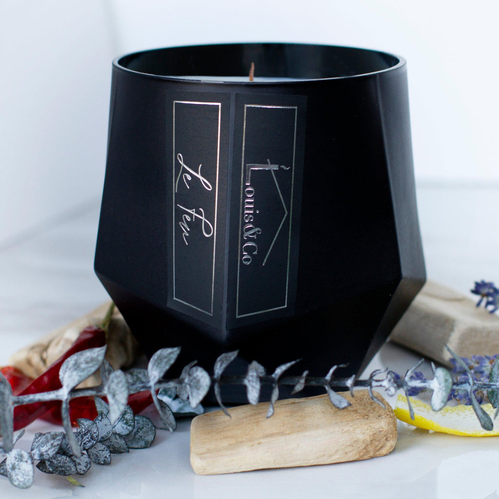 Intensely rich and full of aroma, Le Feu candle (translates to The Fire) is one of those comforting scents, to burn on both your good & bad days. Think - cozy night in by the fireplace, snuggled up and relaxed. The crackling wood wick only enhances the experience!