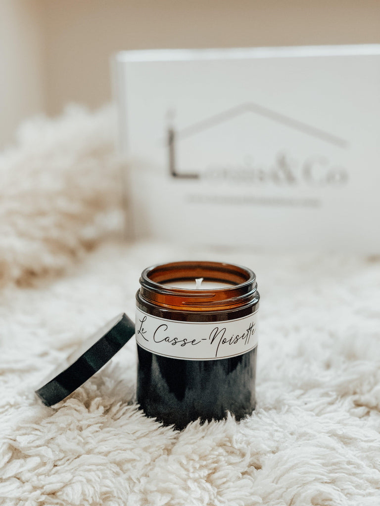 Le Casse-Noisette candle (translates to The Nutcracker) is the candle you didn't know you needed in your room. In your house. In your life! This fragrance sent us right to our grandmother's kitchen, in particular, to their baking. Pure nostalgia and delight, especially in our apothecary amber jar with a lid!
